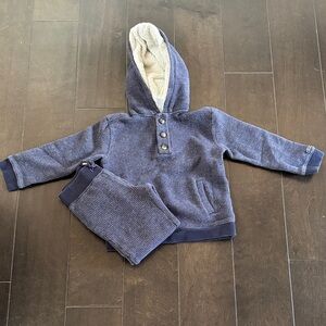 Janie and Jack Navy Kids Hoodie Set